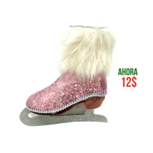 PATINES DE HIELO ROSADO 24X24