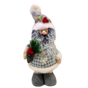 PELUCHE SNOWMAN BLAN/GRIS 3MOD 44CM 