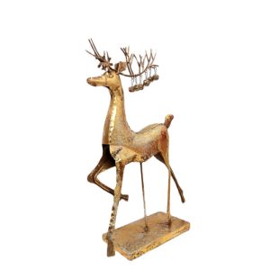 RENO DECORATIVO DOR CASCABEL 58CM 