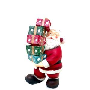 SANTA C/REG DE RESINA 19 CM