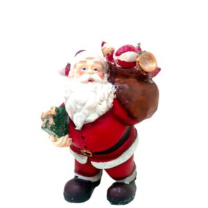 SANTA C/BOLSA REG DE RESINA  19 CM