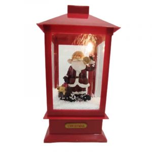 FAROL ROJ C/SANTA CLAUS C/MUS 46CM