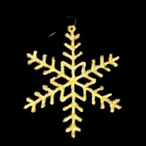 COPO DE NIEVE ILUM EN ACRIL C/DORADO 30CM