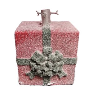 BASE ARBOL CAJA REGALO ROJ/VER 26CM
