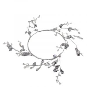 CORONA CRISTAL PLATA 15CM