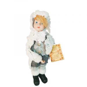 NIÑO PLAT/BLAN C/MUS 43CM
