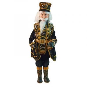 SOLDADO DECORA NEG/DOR 56CM